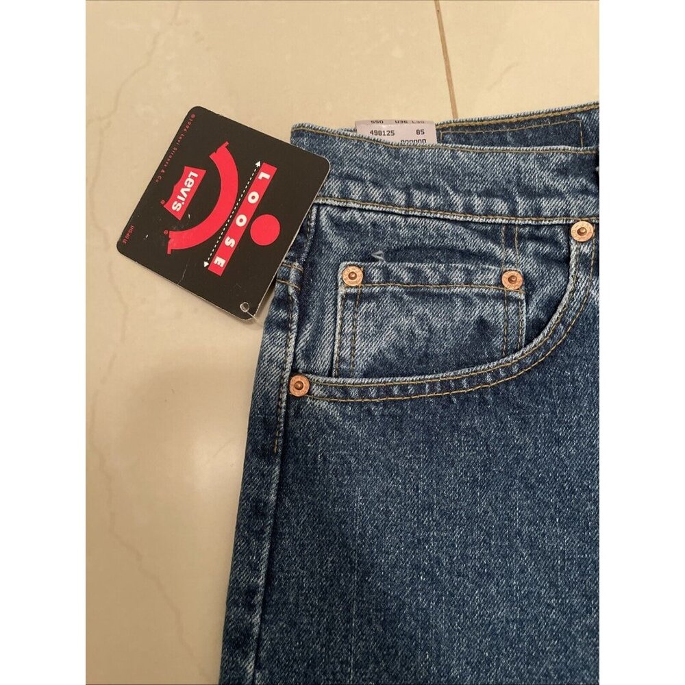 NWT Vintage Levis 550 Jeans 36x30 Made in the USA 05/94 1994 Loose Fit Blue